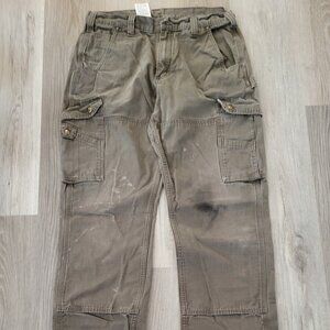 Carhartt Men's Army Green Cargo Work Pants